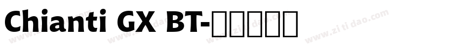 Chianti GX BT字体转换